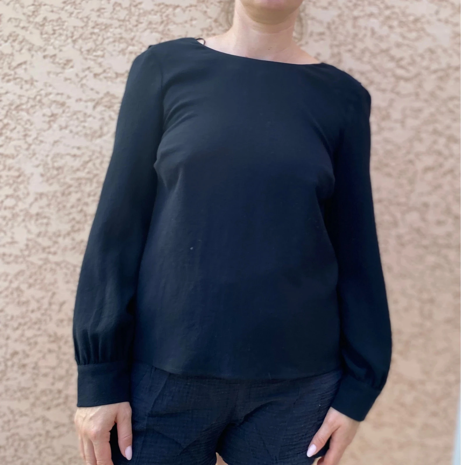 Off-the-shoulder top with long sleeves – photo 3